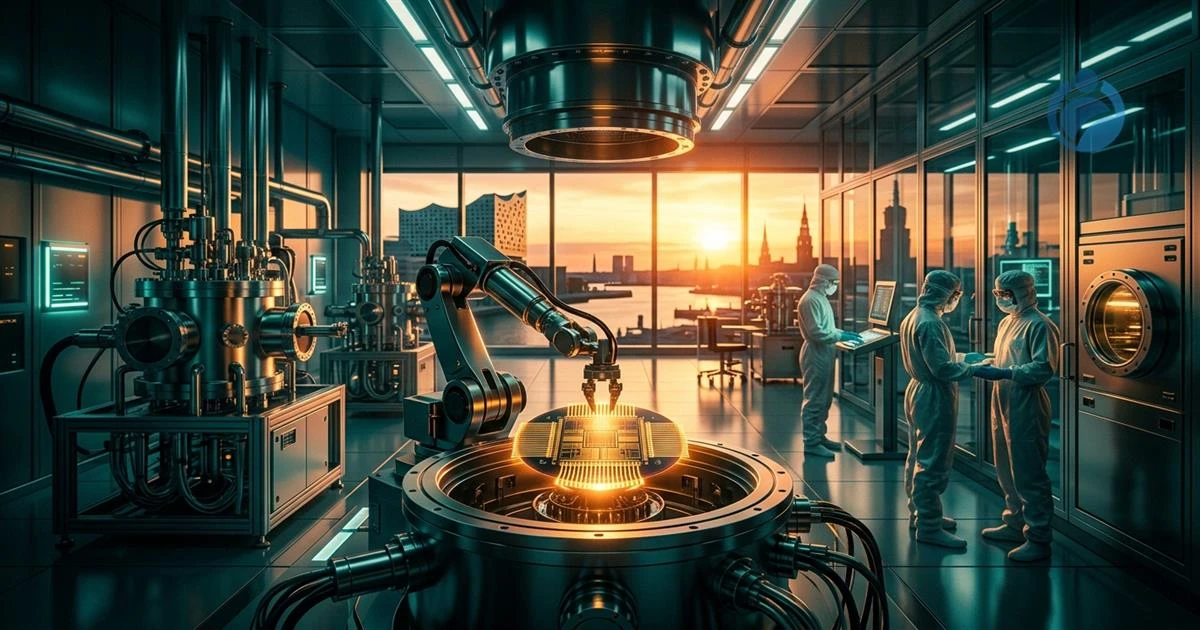Instalação industrial da Quantum Foundry Copenhagen em Copenhague na Dinamarca