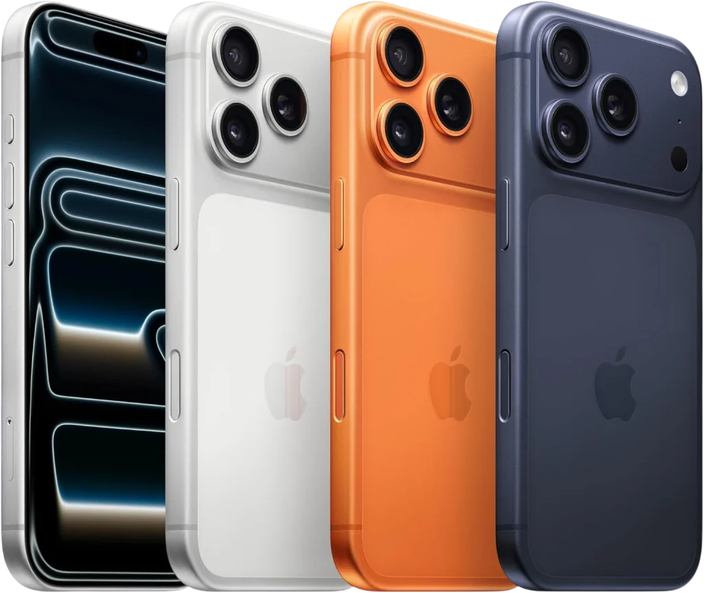 Miniatura iPhone 17 Pro Cores Disponíveis