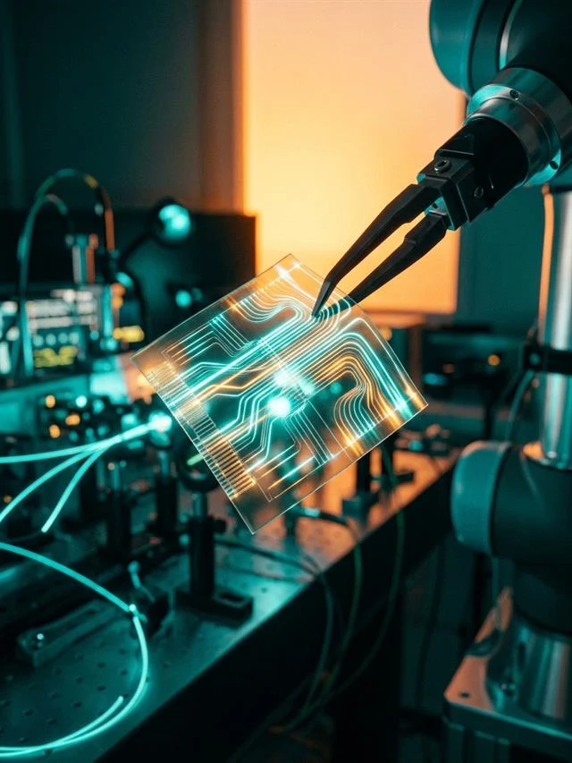 Cientistas criam chips transparentes e flexíveis